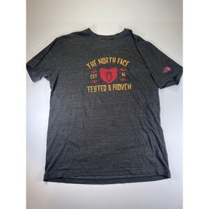 The North Face Graphic T-Shirt Mens XL Grey Tested & Proven Bear Short Sleeve